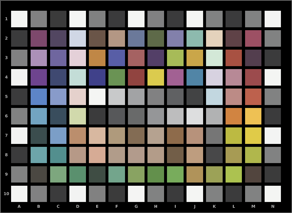 DisplayHDR v1.2 で使われる ColorChecker Digital SG について少し